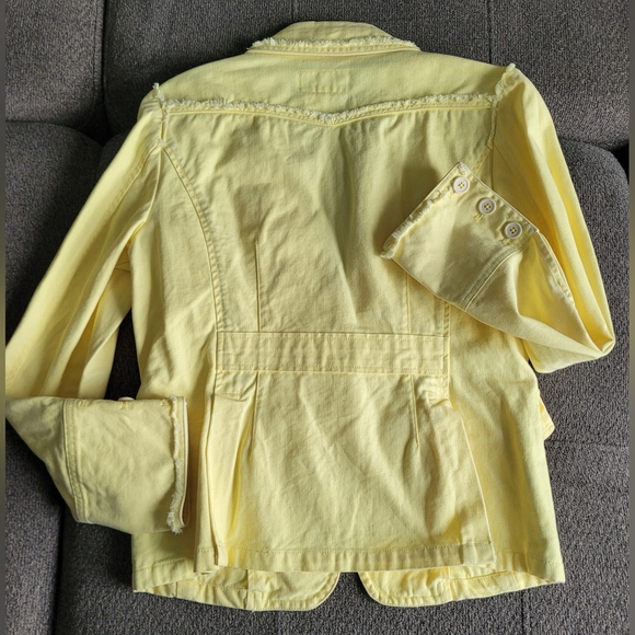 Dolce & Gabbana yellow cotton denim blazer jacket. Fits size small/medium. - Picture 2 of 5